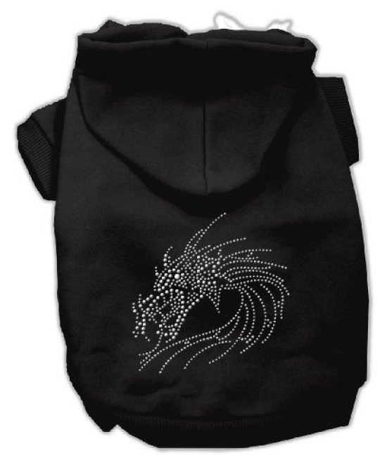 Mirage Pet Products 20-Inch Studded Dragon Hoodies, 3X-Large, Black