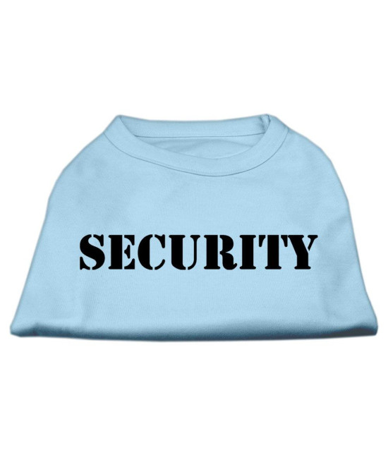 Mirage Pet Products 8-Inch Security Screen Print Shirts for Pets X-Small Baby Blue with Black Text