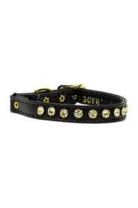 Mirage crystal cat Safety w Band collar Black 10