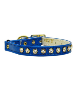 Mirage crystal cat Safety w Band collar Blue 10