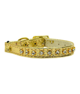 Mirage crystal cat Safety w Band collar gold 10