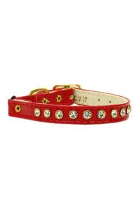 Mirage crystal cat Safety w Band collar Red 10