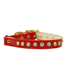 Mirage crystal cat Safety w Band collar Red 10