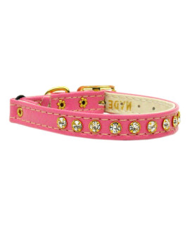 Mirage crystal cat Safety w Band collar Pink 12