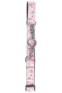 Mirage Pet Products cupcakes Nylon Ribbon Martingale collar for Pets Large Light Pink