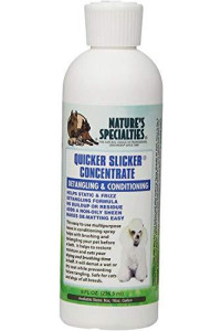 Natures Specialties Dog Conditioner Spray Concentrate for Pets, Concentrate 15:1, Made in USA, Quicker Slicker, 8oz