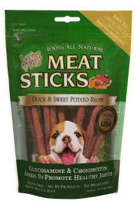Loving Pets Meat Sticks Dog Treats Sweet Potato and Duck Recipe