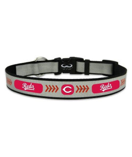 MLB Cincinnati Reds Baseball Pet Collar, Medium, Reflective