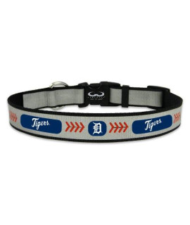 MLB Detroit Tigers Baseball Pet Collar, Large, Reflective