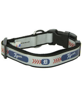 MLB Detroit Tigers Baseball Pet collar, Medium, Reflective