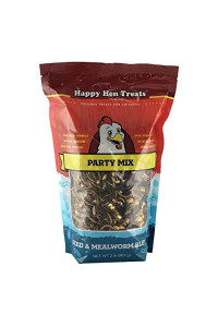 Happy Hen Treats Party Mix Seed And Mealworm, 2 Lb