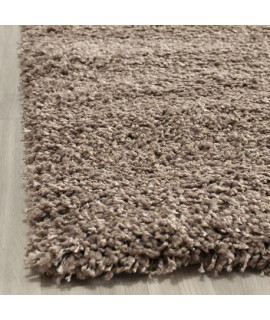 SAFAVIEH california Premium Shag collection 8 x 10 Taupe Sg151 Non-Shedding Living Room Bedroom Dining Room Entryway Plush 2-inch Thick Area Rug