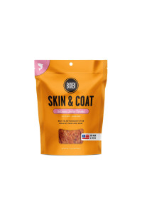 BIXBI Skin & coat Support Salmon Jerky Dog Treats, 4 oz - USA Made grain Free Dog Treats - Antioxidant Rich to Support Shiny, Full Bodied coats - High in Protein, Whole Food Nutrition, No Fillers