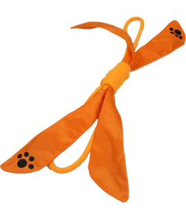 Pet Life 'Extreme Bow' Eco-Friendly Natural Jute Sporty Durable Squeak Tugging Pet Dog Rope Toy