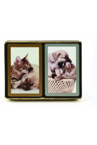 Congress Cat and Dog Jumbo Index Playing Cards (Pack of 2)