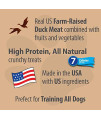 Emerald Pet - Dog Treats for Small and Large Dogs, Duck and Sweet Potato, All-Natural Real Meat, Mini Training Treats, High Protein, Grain-Free (Little Duckies, Duck, Sweet Potato, 5 Ounce), Brown (00426-LS)