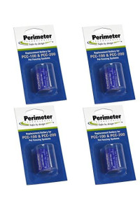 Perimeter Technologies Four Pack Perimeter Pet Fencing Dog Collar Batteries by (4-Pack)
