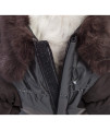Pet Life DPF00632 Ultra Fur Metallic Collared Dog Parka Coat, X-Small, Brown
