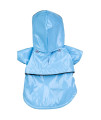 Pet Life Baby Blue Pvc Waterproof Adjustable Pet Raincoat