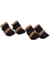 Pet Life Shearling Sherpa 'DUGGZ' Paw Boots (Set of 4) Black M