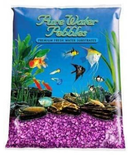 World Wide Imports Natures Ocean Pure Water Pebble Aquarium gravel - Purple Passion