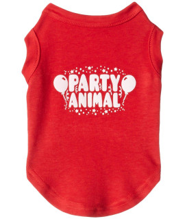 Mirage Pet Products Party Animal Screen Print Shirt Red Med (12)