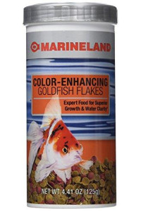 Aquaria Food Color Enhancing Goldfish Flakes, 4.41 Oz