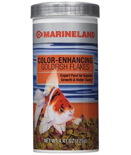 Aquaria Food Color Enhancing Goldfish Flakes, 4.41 Oz
