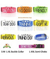Training Blue Color Coded L-Xl Semi-Choke Dog Collar (Do Not Disturb) Prevents Accidents By Warning Others Of Your Dog In Advance