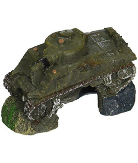 Blue Ribbon PET Products 030157015893 Exotic Environments Army Tank with Cave