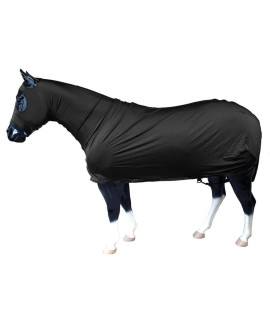 Sleazy Sleepwear for Horses Large Solid Full Body Black