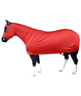 Sleazy Sleepwear for Horses Large Solid Full Body Red