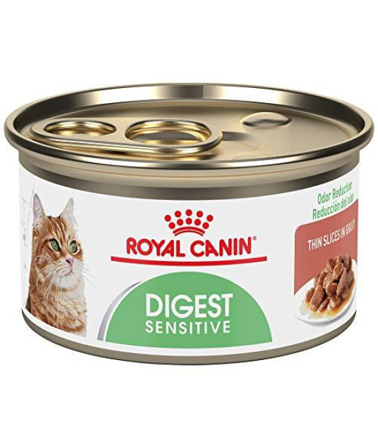Royal Canin Digest Sensitive Thin Slices in Gravy Wet Cat Food, 3 Ounce (Pack of 24)