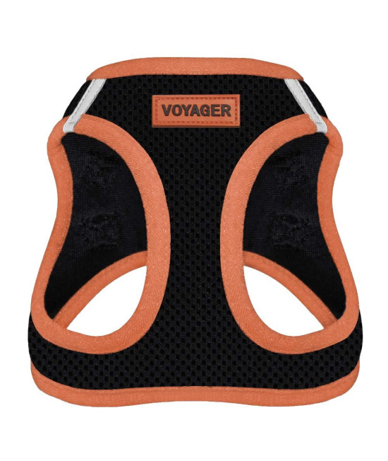 Voyager Step-In Air Dog Harness - All Weather Mesh Step in Vest Harness for Small and Medium Dogs by Best Pet Supplies - Orange, X-Large