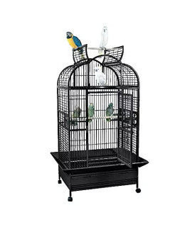 KINgS cAgES Superior Line Large Parrot cage SLT 3628 gc6-3628 Parrots cages 36x28x69 Bird Toy Toys African grey Lorie (BlackSilver)