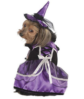 Rubies Pet costume Extra-Large Purple Witch Dress and Hat