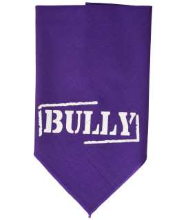 Mirage Pet Products Bully Screen Print Bandana for Pets Small Purple