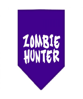 Mirage Pet Products Zombie Hunter Screen Print Bandana Small Purple