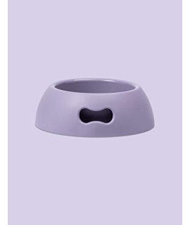 United Pets Pappy Large Dog Bowl Eco-Friendly Italian Design Made In Italy Purple Dog Bowl For Large Dogs Capacity: 74 Oz