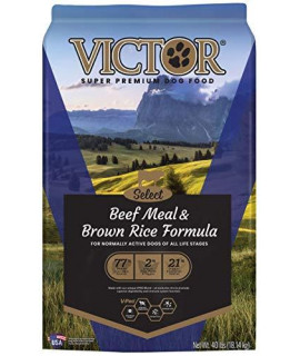 Victor Super Premium Pet Food Dog Food Select - Beef Meal and Brown Rice - 40 lb (2451)