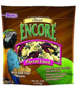 F.M.BROWN'S Encore Classic Natural Parrot Food, 4lb
