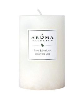Aroma Naturals Holiday Essential Oil Vanilla Peppermint Scented Pillar candle, cool Wish, 25 inch x 4 inch