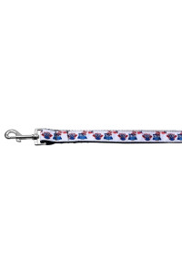Mirage Pet Products American Owls Ribbon Dog collar with 1-Inch by 4-Feet Leash