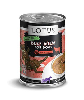 Lotusfalls Pet Food Grain-Free Beef & Asparagus Stew For Dogs, 12.5 Oz Can