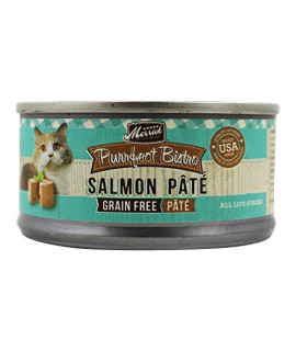 Merrick Purrfect Bistro Grain Free Pate Wet Cat Food Salmon, 3 OZ