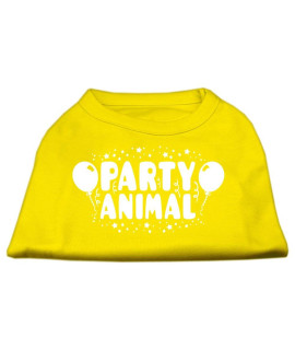 Mirage Pet Products Party Animal Screen Print Shirt Yellow XL (16)