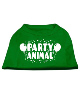 Mirage Pet Products Party Animal Screen Print Shirt Emerald green XS (8)
