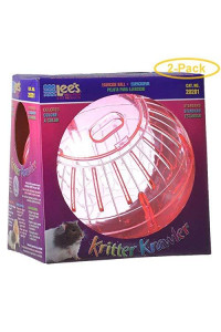 Lees Aquarium & Pet Hamster Kritter Krawler Ball Set of 2] color: Neon