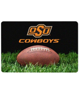 NcAA Oklahoma State cowboys classic Football Pet Bowl Mat, Large