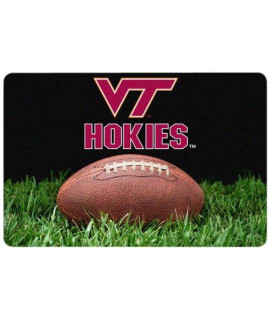NCAA Virginia Tech Hokies Classic Football Pet Bowl Mat, Large